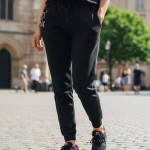 Nike Air Trainers Running Shoes Size 9 Women Black Pink Athletic Sneakers Gym